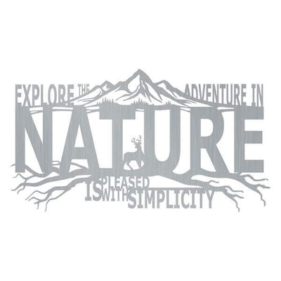 Explore The Adventure In Nature Customized Metal Signs, Custom Metal Sign, Custom Signs, Metal Sign, Metal Laser Cut Metal Signs Custom Gift Ideas