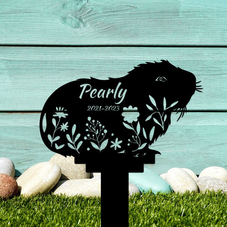 Guinea Pig Memorial Stake Personalized, Guinea Pig Grave Markers Stake, Guinea Pig Remembrance Stake Guinea Pig Loss Sympathy Sign
