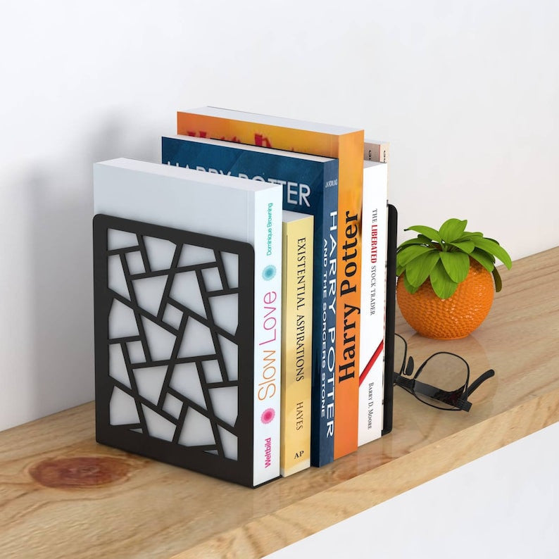 Metal Bookend, Illusion Metal Bookends, Sujetalibros, Book Support, Kids Bookend, Book Ends, Gift Bookend