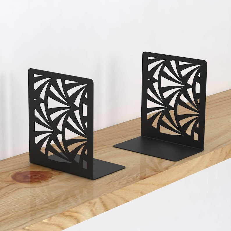 Black Reading Rack, Illusion Metal Bookends, Book Stand Holder, Bookends Home Decor, Silhouette Art Gift Bookends