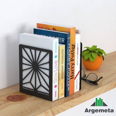 Black Pattern Reading Rack Decorative, Book Stand Holder, Bookends Home Decor, Silhouette Art Gift Bookends