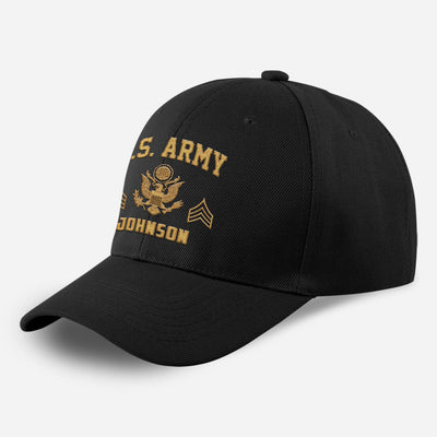 Customized U.S Veteran Embroidered Classic Cap