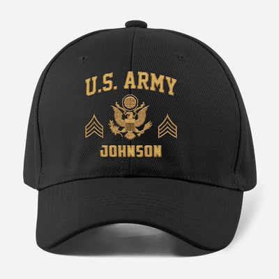 Customized U.S Veteran Embroidered Classic Cap