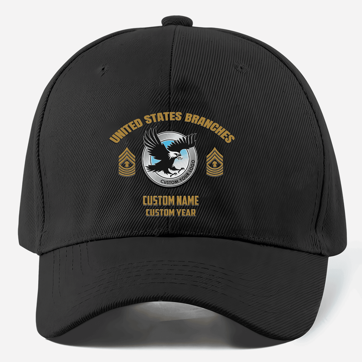 Customized U.S Branches Veteran Embroidered Classic Cap - Custom Name