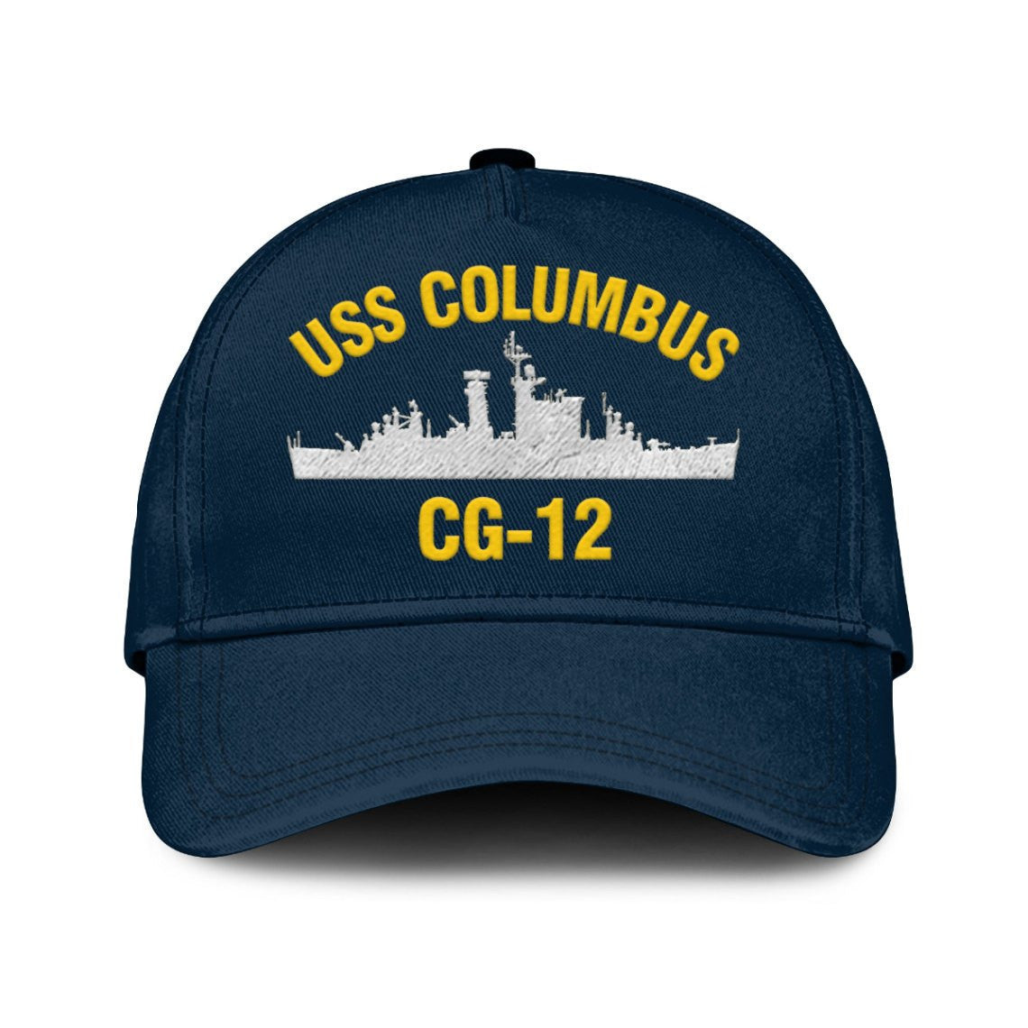 Uss Columbus Cg-12 Classic Cap, Custom Embroidered Us Navy Ships Classic Baseball Cap, Gift For Navy Veteran