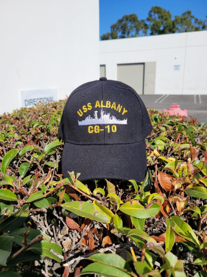 Personal US Ship & Veteran Name Embroidered Us Navy Ships Classic Baseball Cap