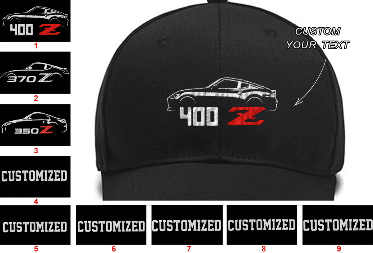 400 Z Racing 370 Z Racing 350Z car Collection Embroidered Hats Custom embroidered Hat Custom Embroidered Hats