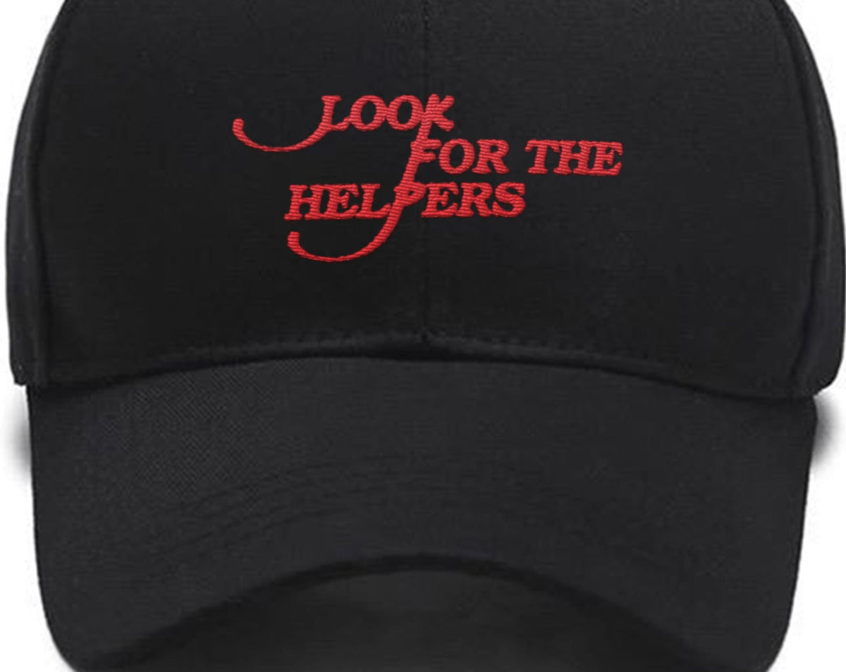 Mister Rogers Look For The Helpers Embroidered hat, birthday gift, gift for dad, gift for mom, gift for her Custom Embroidered Hats