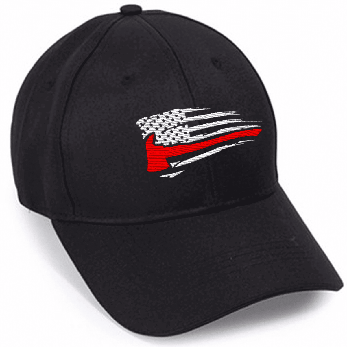 For Firefighter Ax Thin Red Line American Flag, Fireman Ax embroidered hats Custom Embroidered Hats