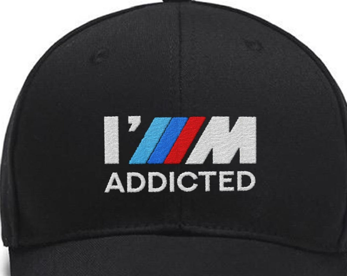 For M power Fans Addicted Embroidered hats Custom Embroidered Hats