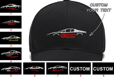 458 Italia 512 BB Specs 550 Maranello 612 Scagliett 812 Superfast 348 tb 360 ModenaCollection Embroidered Hats Custom embroidered Hat Custom Embroidered Hats