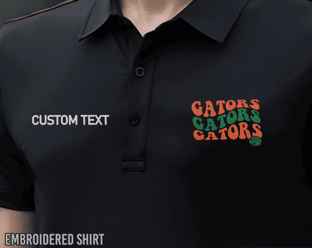 Embroidered Gators Basketball Hat,Stacked Gators,Gators Vibes Custom Embroidered Hats