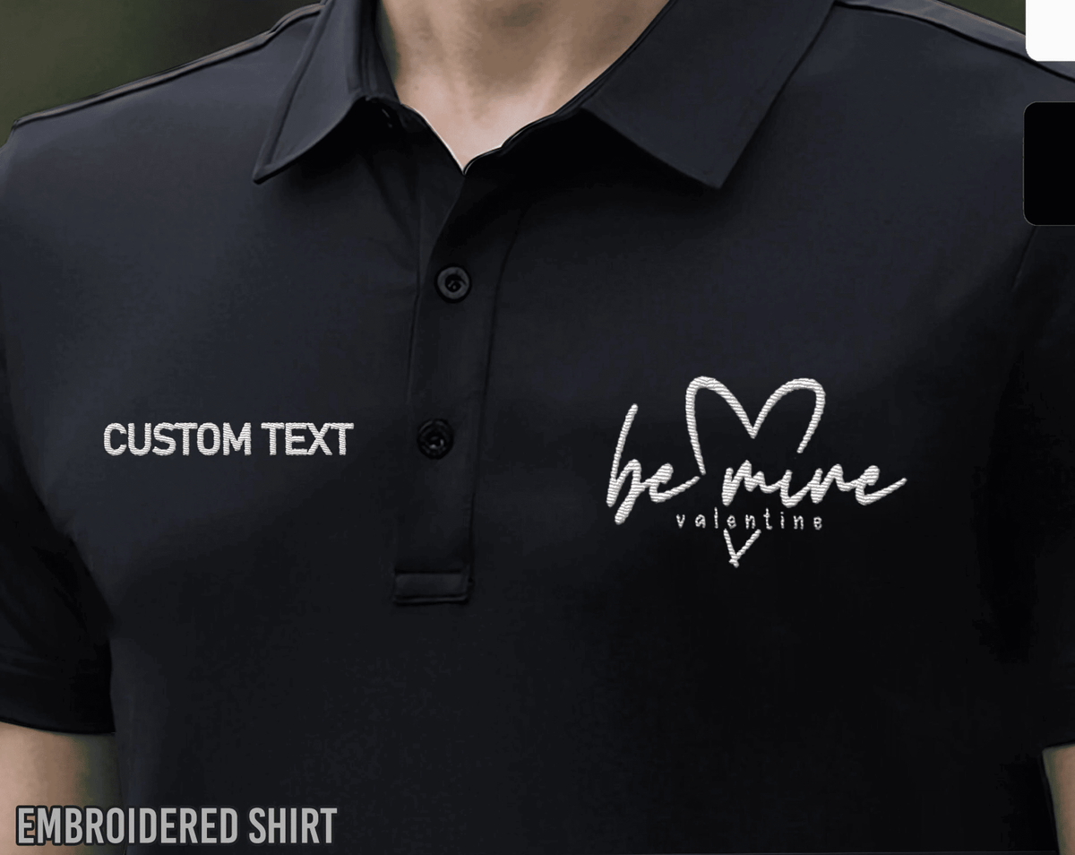 Embroidered Be mine Polo,Heart Love,Valentines Day Custom Embroidered Hats