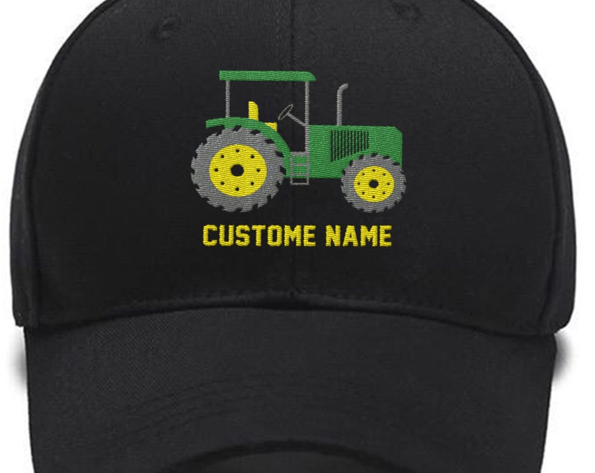 Farm Tractor Agricultural Machinery Industrial Machines Collection Embroidered Hats Custom embroidered Hat Custom name Custom Embroidered Hats