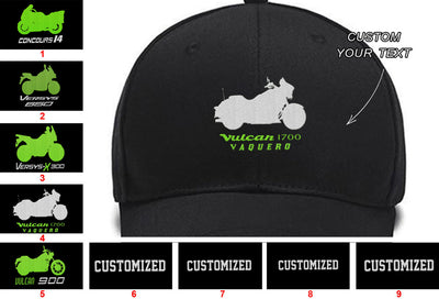 Concours 14 ABS Versys 650 Versys-X 300 Vulcan 900 VULCAN 1700 Vaquero ABS Collection Embroidered Hats Custom embroidered Hat Custom Embroidered Hats