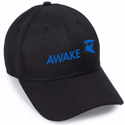 Awake, Wakeboarding Sport, Surfing Wake, Wake Board, Lake Fun embroidered hats Custom Embroidered Hats