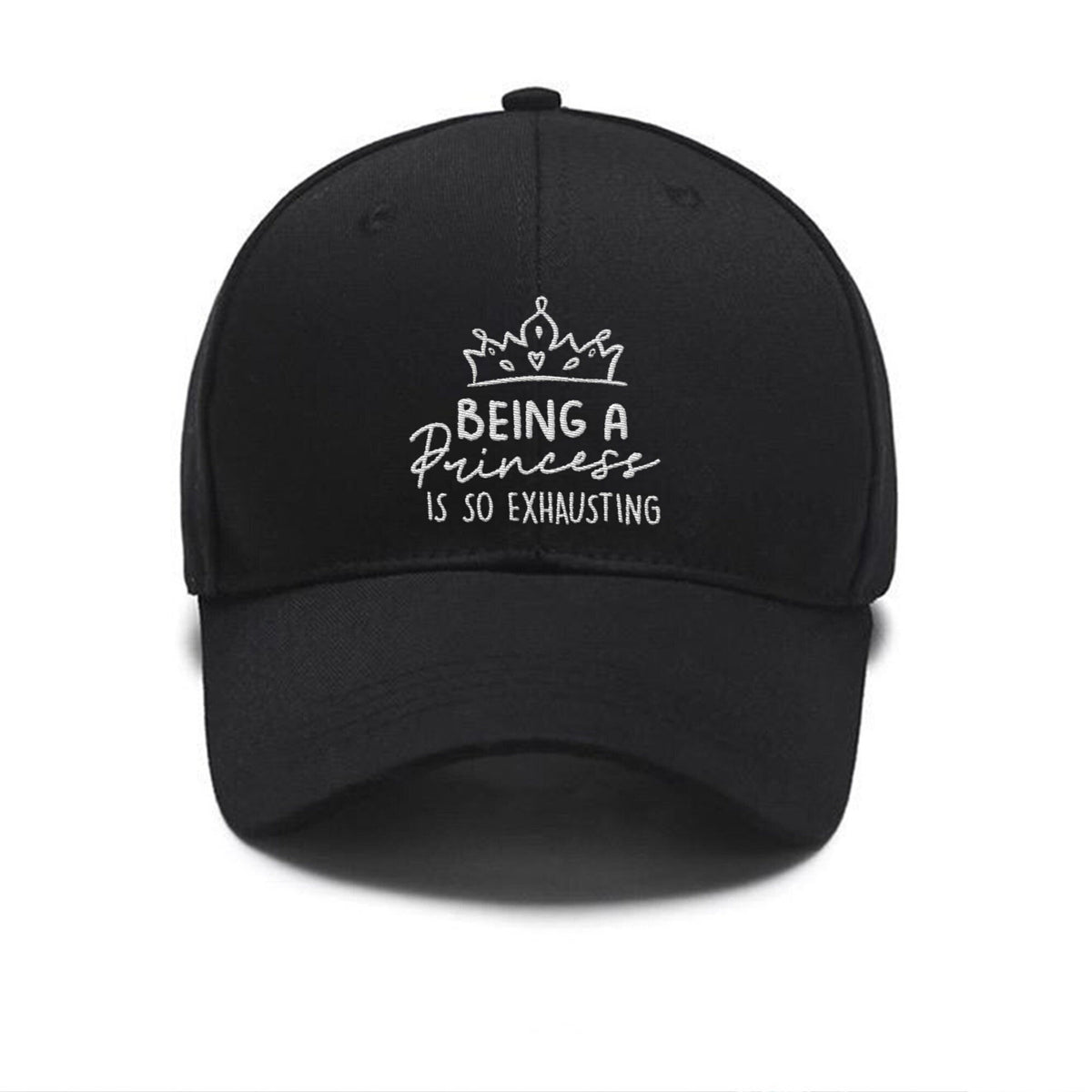 Embroidered Being a Princess Is So Exhausting Hat,Newborn Girl, Baby Girl Custom Embroidered Hats