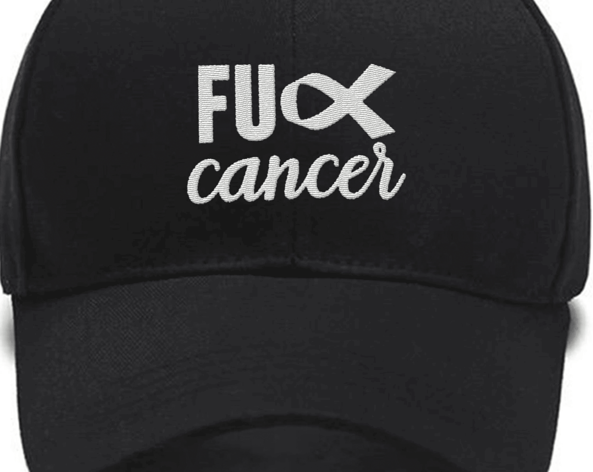 Fck Cancer embroidered hats, birthday gift, gift for dad, gift for mom Custom Embroidered Hats