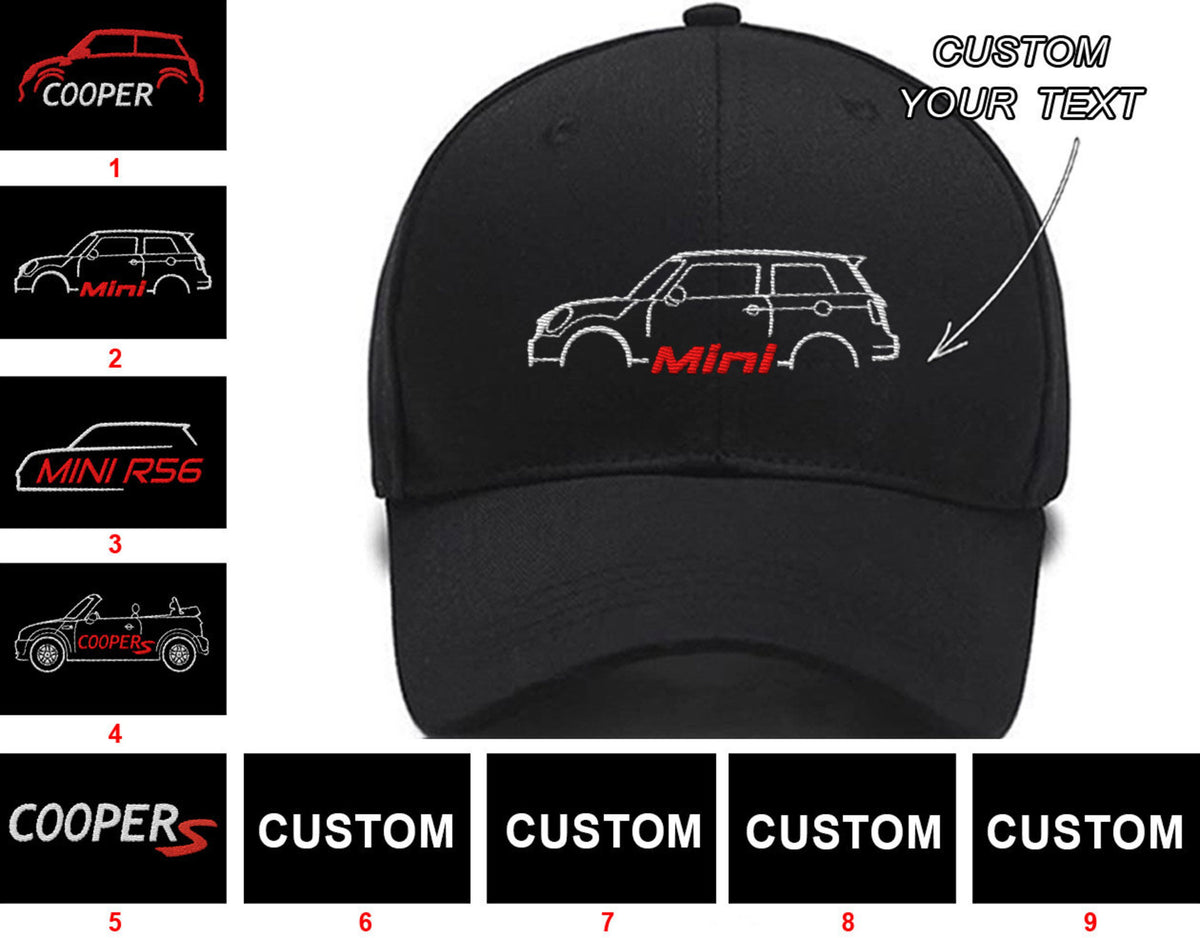 Cooper Cooper R56 Cooper S Cooper S Roadster Collection Embroidered Hats Custom embroidered hat Custom Embroidered Hats