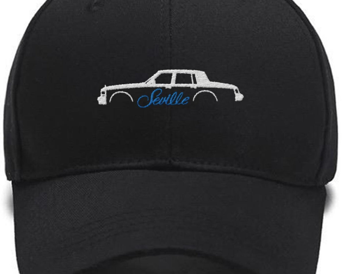 Seville 1975-1979 - Seville 1980-1985 - Seville 1986-1991 - Seville STS 1992 - Seville STS 1998 - Embroidered Hats. Custom Embroidered Hats