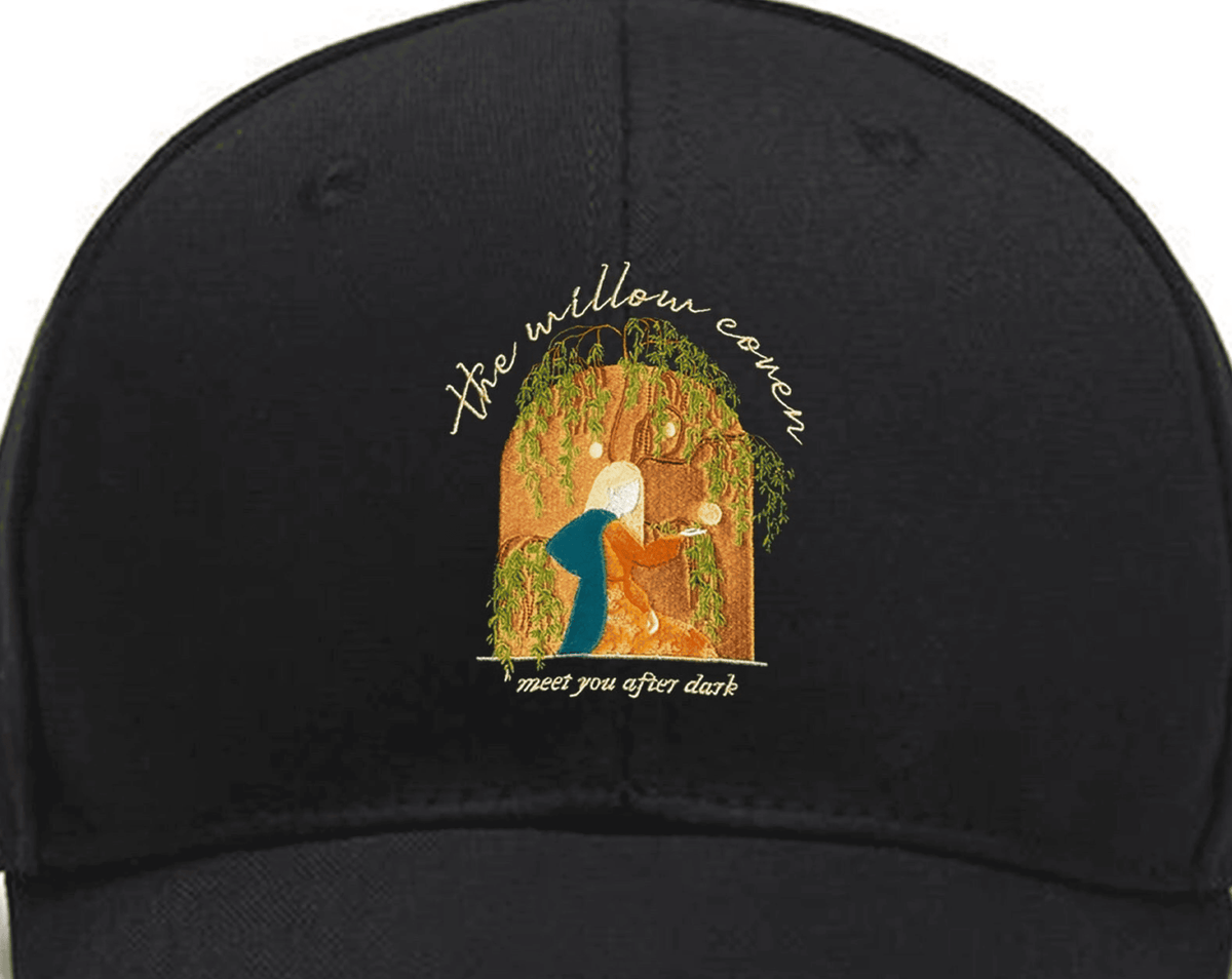 Embroidered The Willow Coven American Singer Evermore Crewneck Hats Custom Embroidered Hats