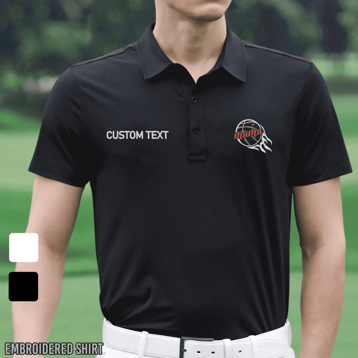 Embroidered Basketball Mama Polo,Basketball,Basketball clipart,Sport Mom Custom Embroidered Hats