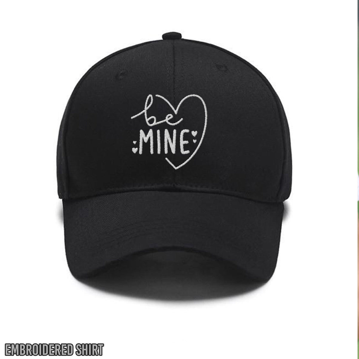 Embroidered Be mine Polo,Heart Love,Valentines Day Custom Embroidered Hats