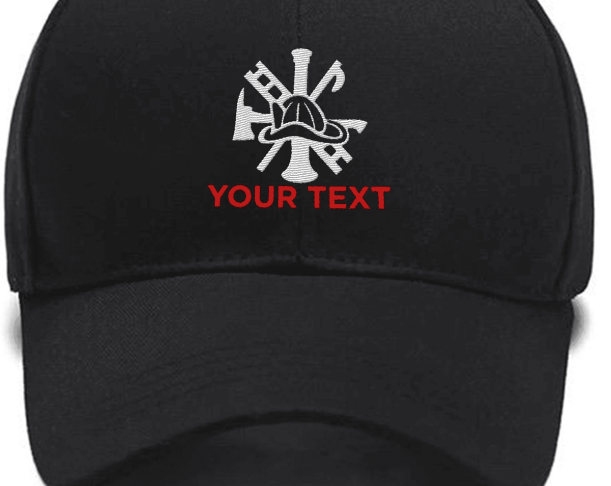 Fire department fire dept Ax Ladder Helmet Firefighter Embroidered Hats Custom embroidered Hat Custom name Custom Embroidered Hats