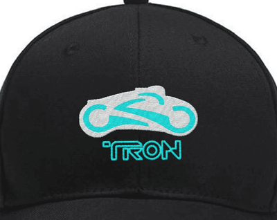 Embroidered Tron Light Cycle Hat Custom Embroidered Hats