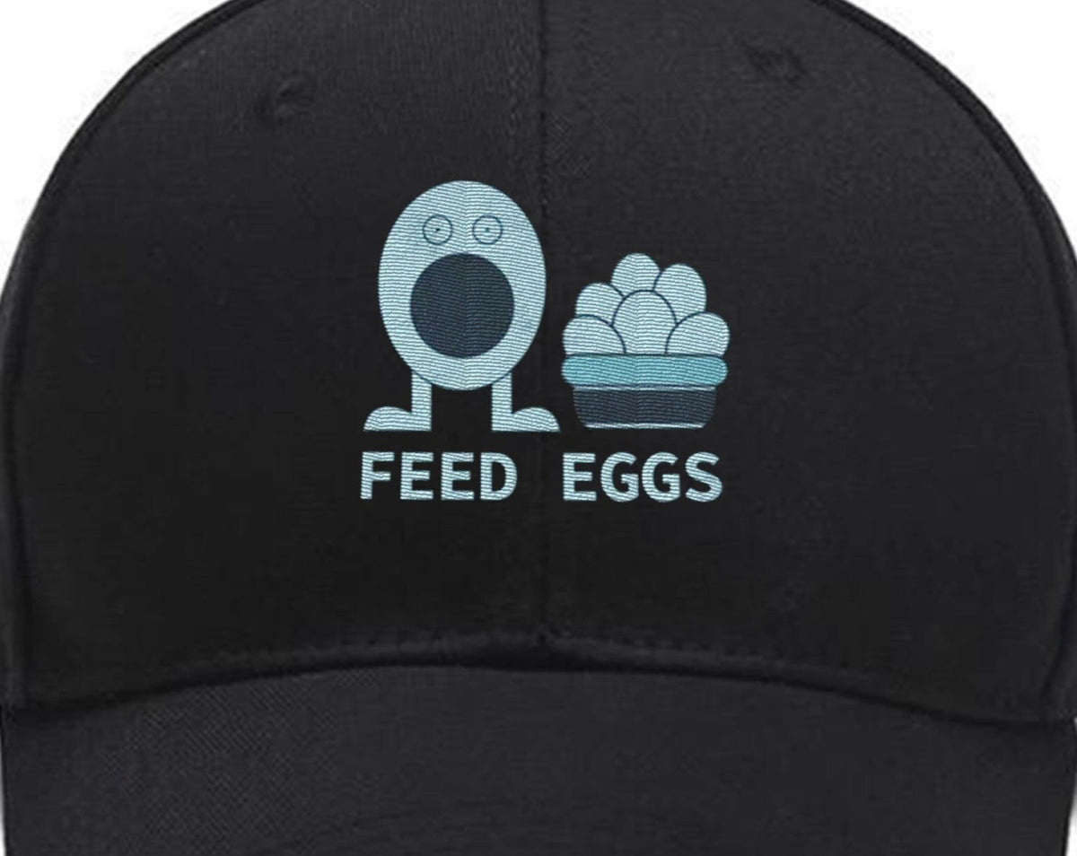 Embroidered Feed Eggs I Think You Should Leave Tim Robinson Hats Custom Embroidered Hats