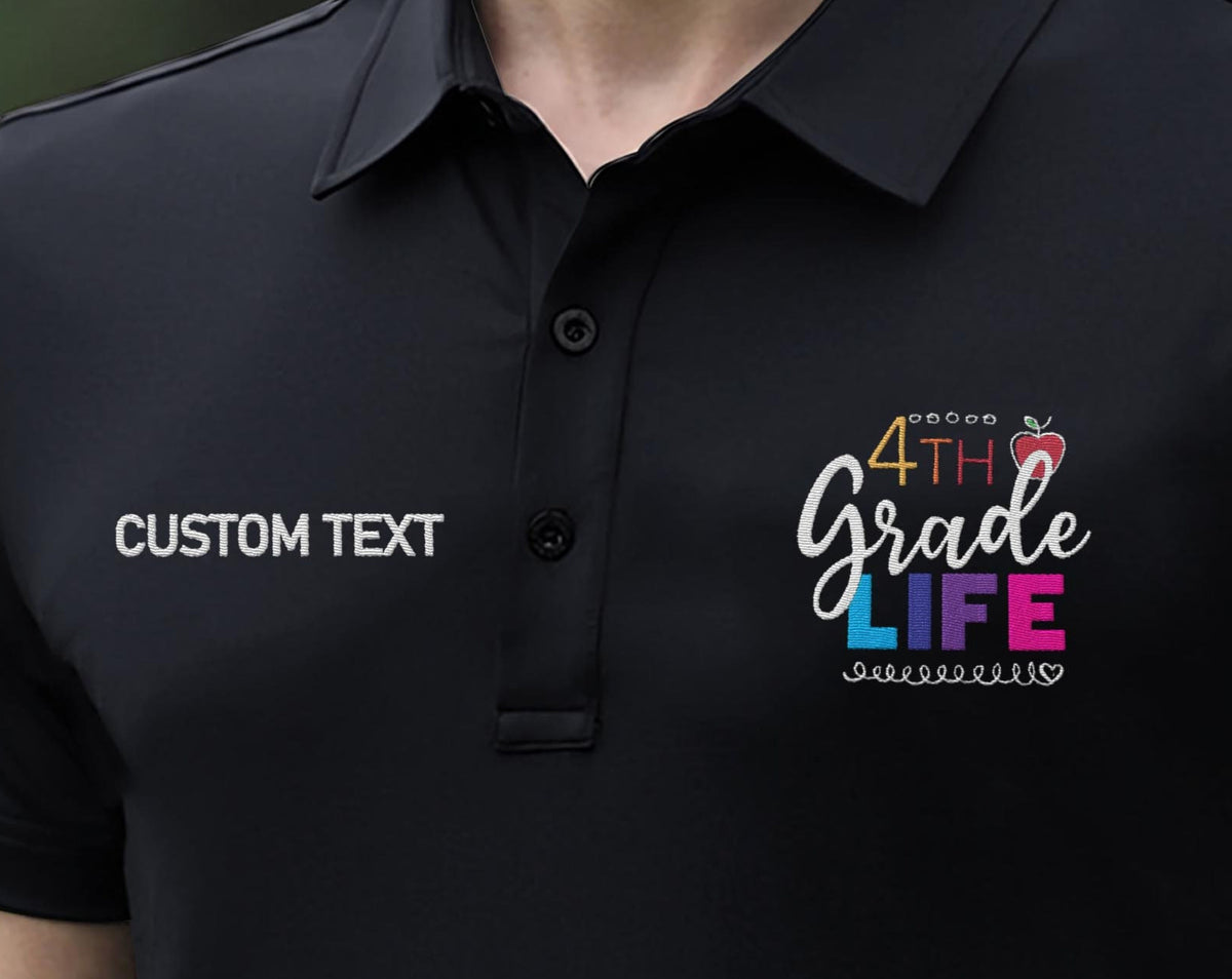 Embroidered 4th Grade Life first Grade Hat, back To School, 4th Grade, school, teacher girl Fouth Grade Custom Embroidered Hats