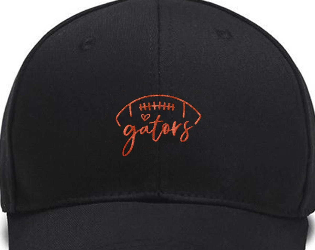 Embroidered Gators Football Hat,Stacked Gators,Gators Mascot,Gators Cheer Custom Embroidered Hats