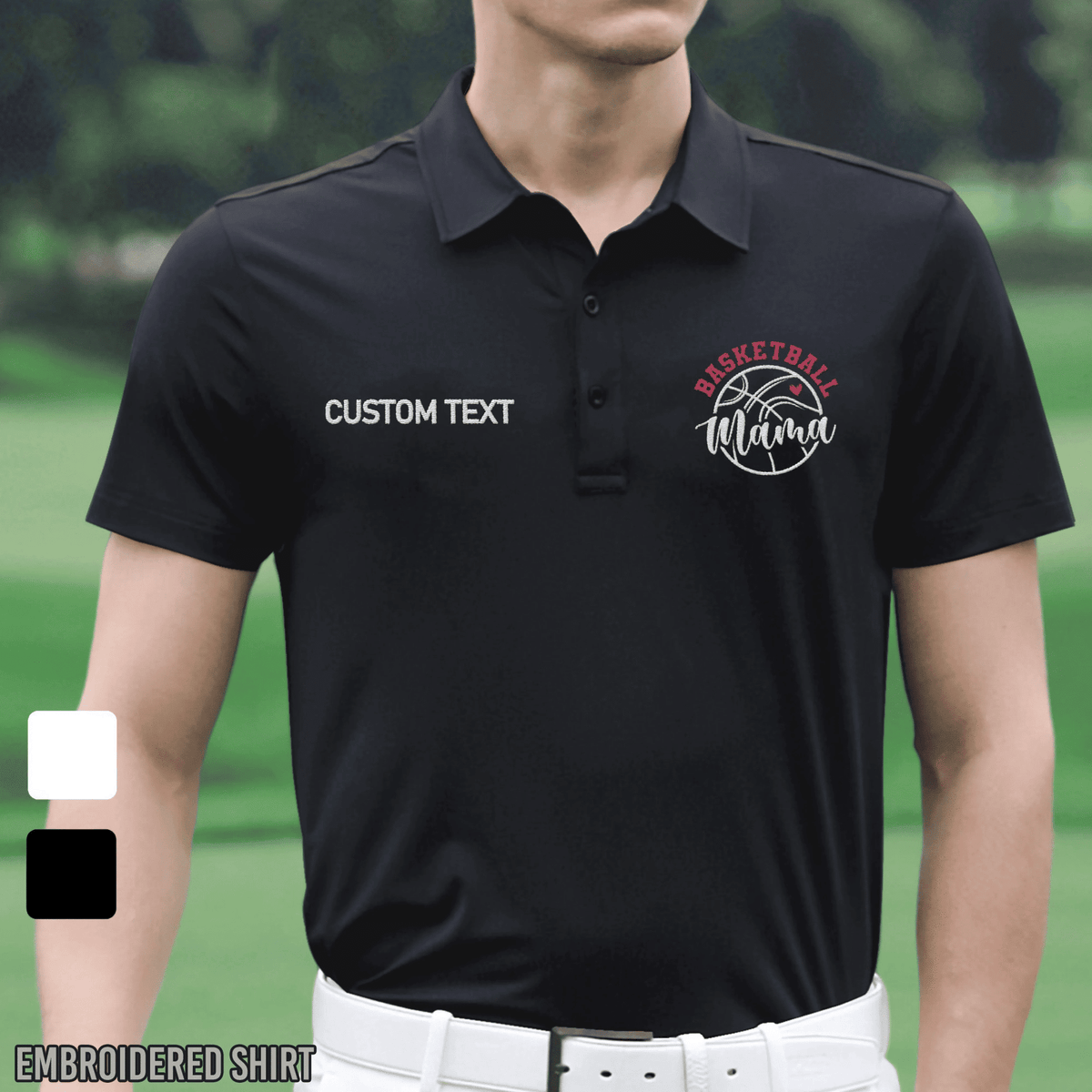 Embroidered Basketball Mom Polo,Basketball Mom,Ball Mom Custom Embroidered Hats
