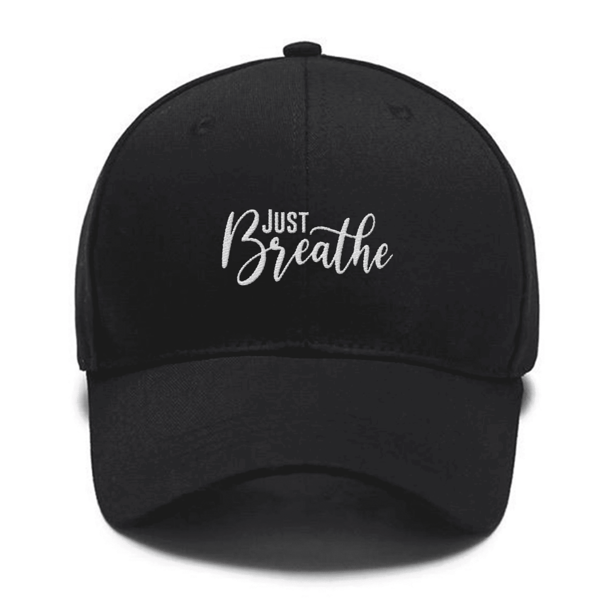 Just Breathe Embroidered Hats, Birthday Gift, Gift For Dad, Gift For Mom, Summer Hat Custom Embroidered Hats