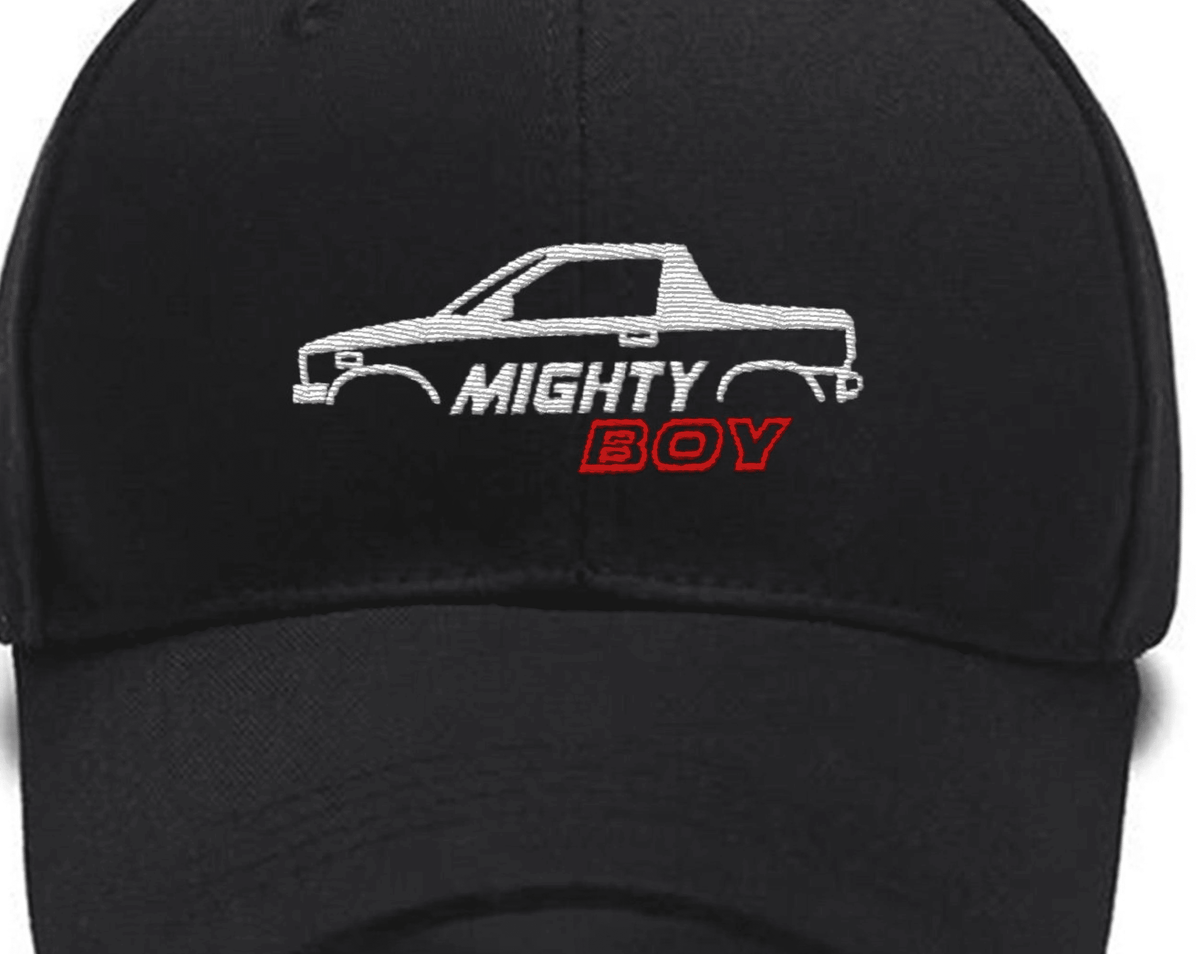 Mighty Boy (1983 - 1988) Car Embroidered Hats Custom Embroidered Hats
