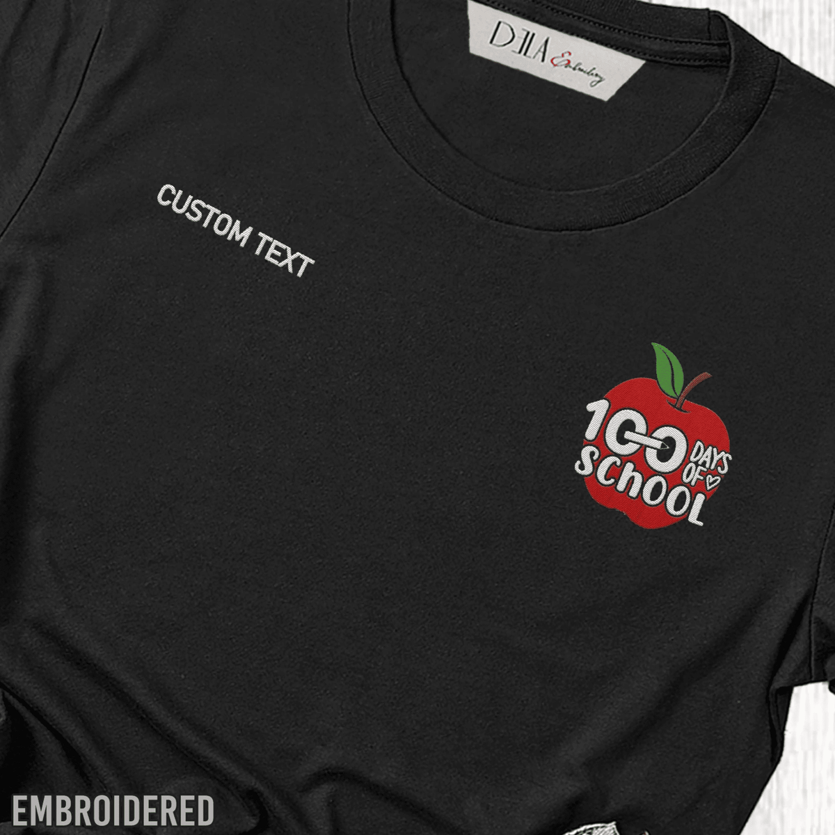 Embroidered 100 Days Of School Polo,back To School, teacher school, kid's Custom Embroidered Hats