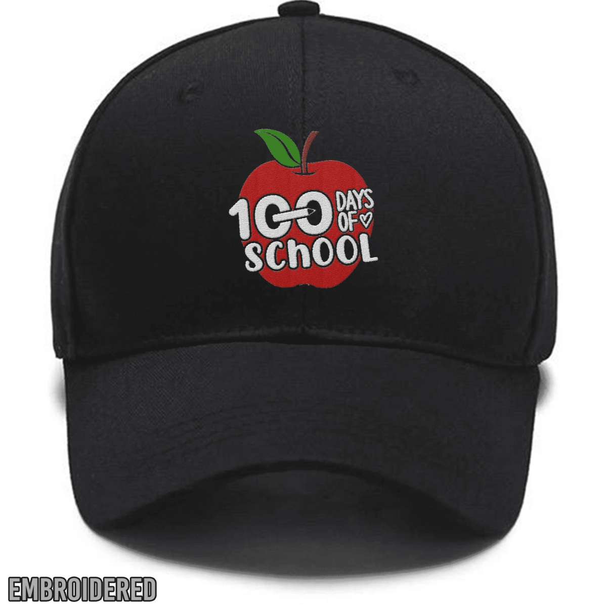 Embroidered 100 Days Of School Polo,back To School, teacher school, kid's Custom Embroidered Hats