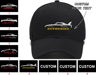 Barracuda Formula-S Fury Sport Coupe Hemi Cuda Prowler 1997-2002 Road Runner Superbird Collection Embroidered Hats Custom embroidered hat Custom Embroidered Hats