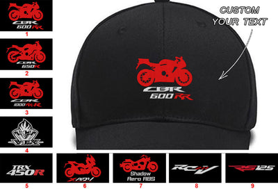CBR600RR CBR650R HRC CBR1000RR-R TRX450R VTX X-ADV 750 RC211V RS125 Shadow Aero Collection Embroidered Hats Custom embroidered Hat Custom Embroidered Hats