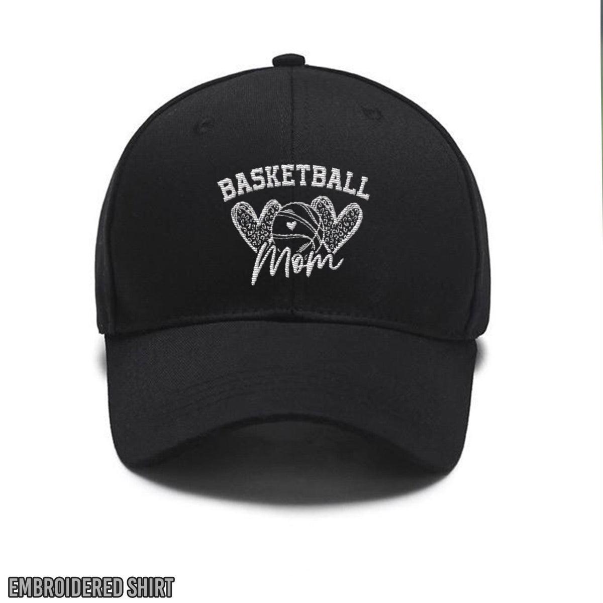 Embroidered Basketball Mom Polo,Basketball,Basketball Heart,Leopard Heart Custom Embroidered Hats