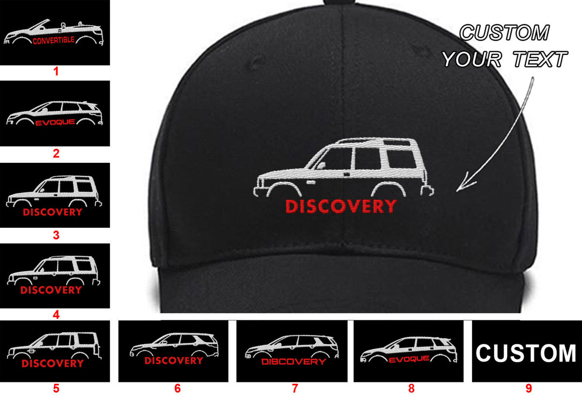 Evoque Convertible Evoque 2019 Discovery 1989-1998 Discovery 1998-2004 Discovery 2004-2016 Discovery Sport Evoque 2011-2018 Embroidered Hats Custom Embroidered Hats