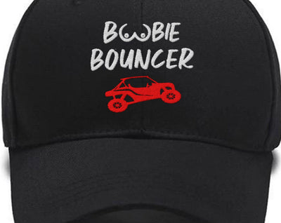 Pink boobie bouncer has Custom Embroidered Hats