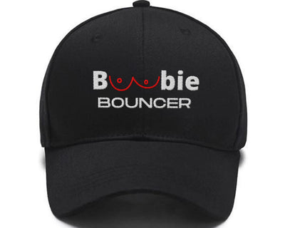 Pink boobie bouncer has Custom Embroidered Hats