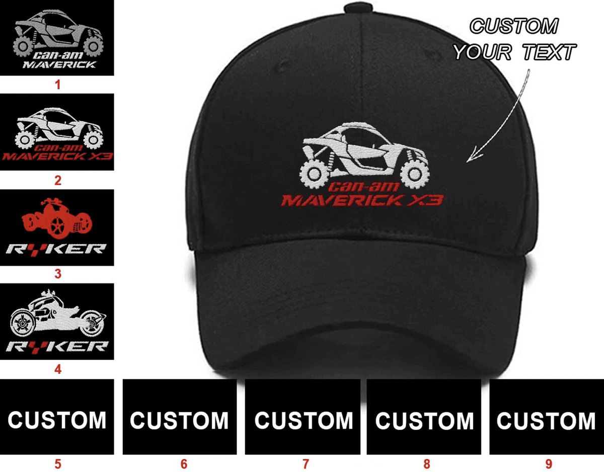 Can-Am Maverick Maverick X3 Ryker - BRP Ryker 1000 Collection Embroidered Hats Custom embroidered Hat Custom Embroidered Hats