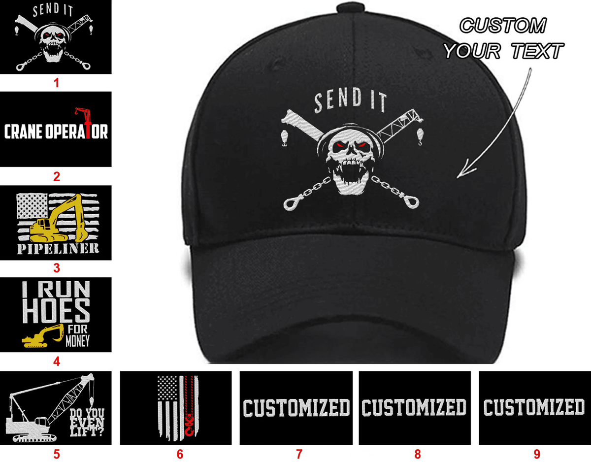 JOB CRAN OP American Crane Operator Crane Operator excavator Sarcastic Crane Operator Collection Embroidered Hats Custom embroidered Hat Custom Embroidered Hats