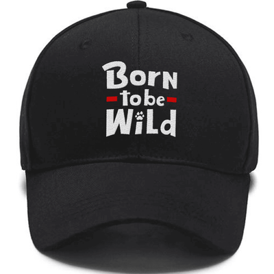 Born To Be Wild embroidered hats Custom Embroidered Hats