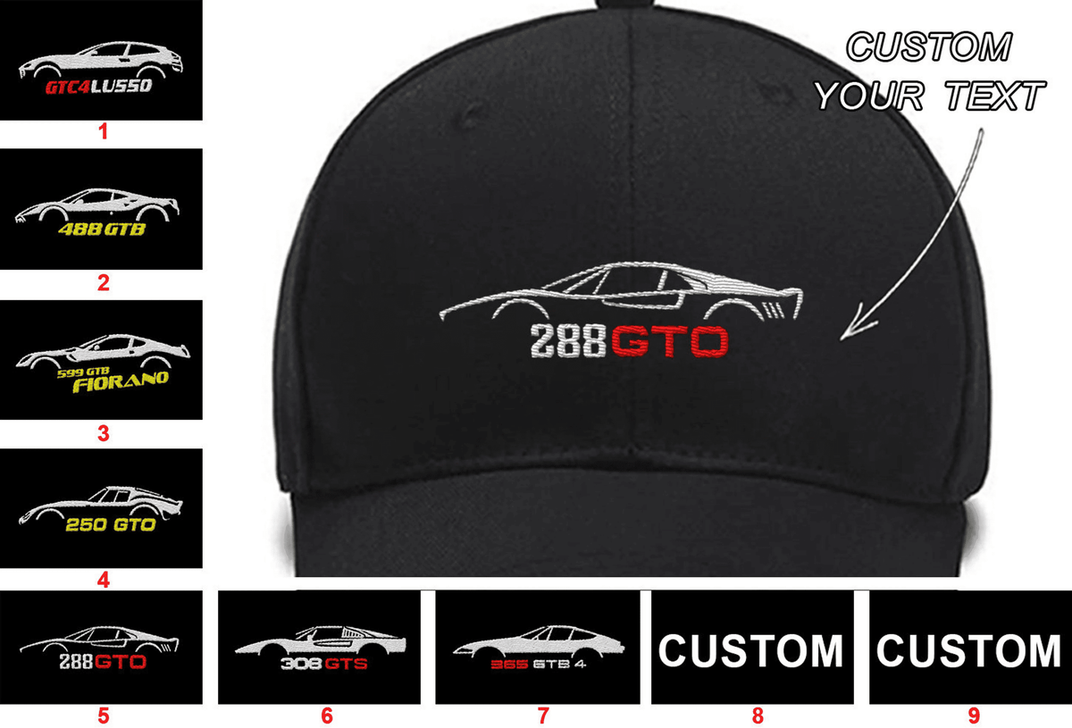 GTO Collection Embroidered Hats Multi style Best gift for dad gift for him Custom Embroidered Hats