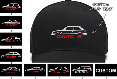 Civic ag Civic ef Civic Eg Civic sb Civic SS Civic Hatchback FL Civic s SL Civic Si Collection Embroidered Hats Custom embroidered Hat Custom Embroidered Hats