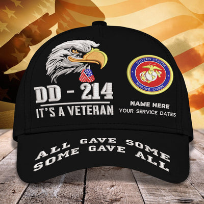 Custom Embroidery Cap - DD - 214 All Gave Some - Some Gave All