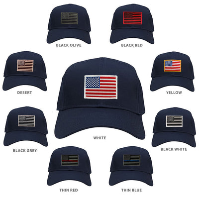 Embroidered American Flag Gift for Your Hat, Navy Baseball Cap